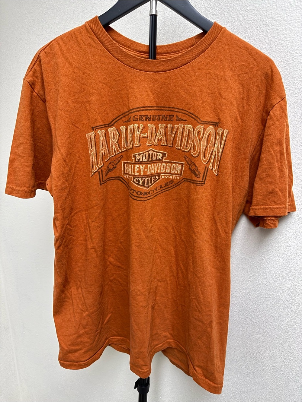 Harley-Davidson Orange Short Sleeve Logo Tee